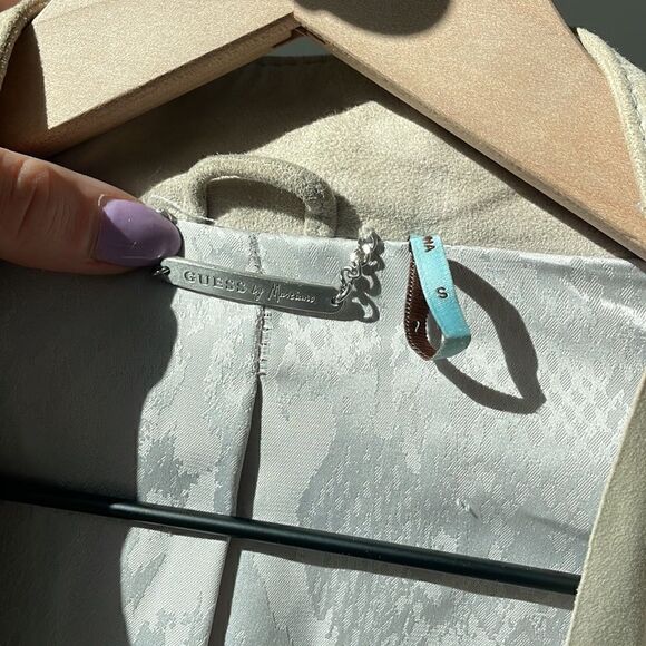 100% Suede Leather Guess by Marciano Jacket SMALL - Picture 4 of 7